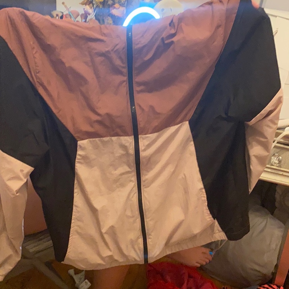 pink windbreaker